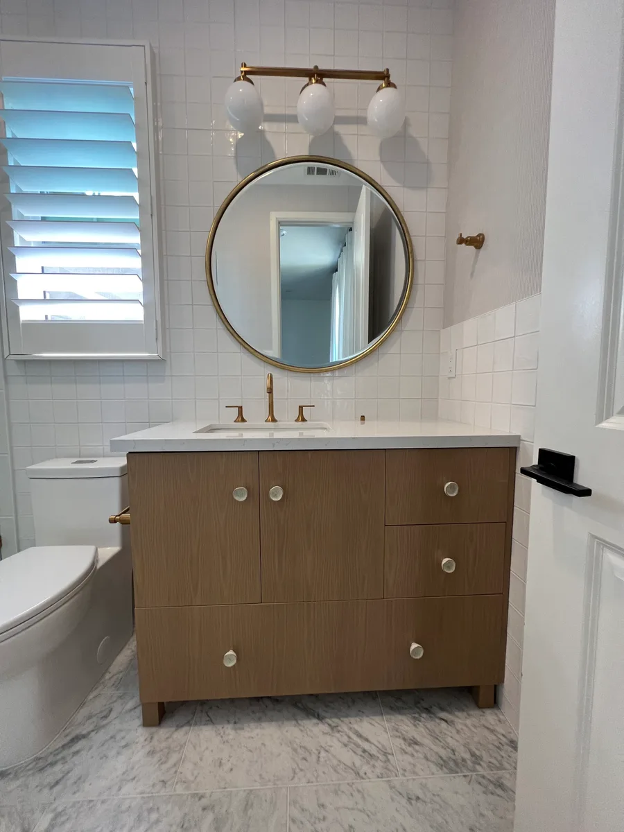 Black Mountain Ranch Bath Suite — completed electrical project by J.I.C. Electric in Black Mountain Ranch, San Diego
